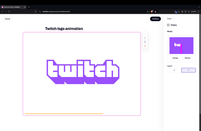 Twitch logo animation animation motion graphics