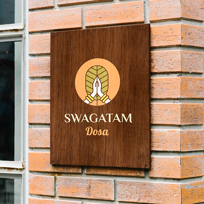 Swagatam Dosa Brand Identity (Logo Design) brand identity branding dosa graphic illustration indian logo restaurant logo restaurants ui