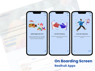 Onboard Screen - Mobile Apps app mobile onboardscreen uidesign