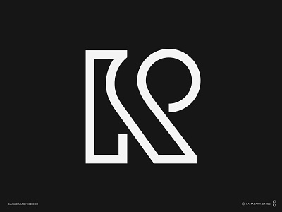 KR Monogram branding design identity kr letter logo mark minimal modern monohram monoline samadaraginige simple