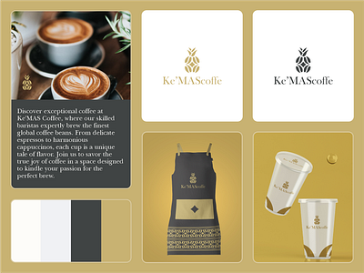 Ke'MAS Coffee Brand Identity branddesign brandidentity branding design graphic design illustration logo logodesign