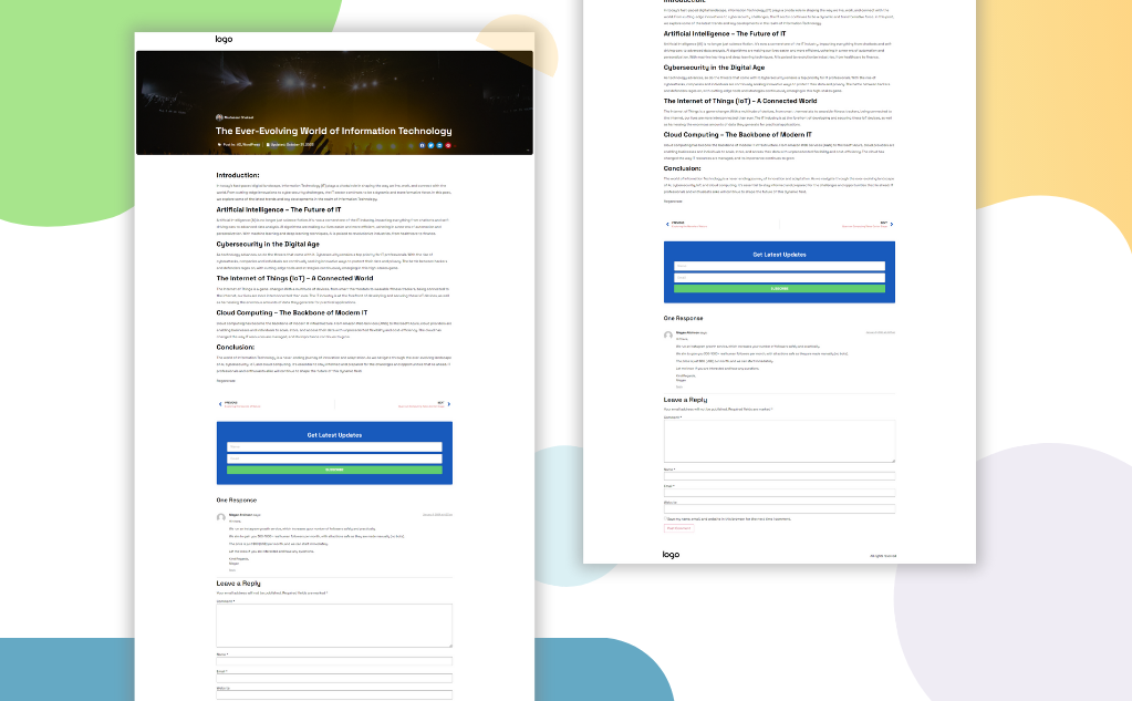 AD Single Post Elementor Template branding elementor elementor single post template elementor template mc design mc starter mc template single post template template ui ux web design