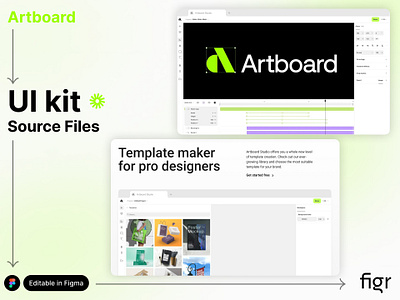 Make Artboard UI your own artboard branding design editable figma free kit landing page mockup product product design redesign template ui ui design ui kit ui ux web design website website design