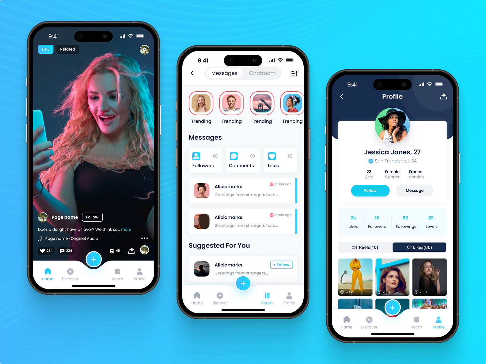 Tik Tok App Redesign - Social App by Ankit Nigam Design on Dribbble