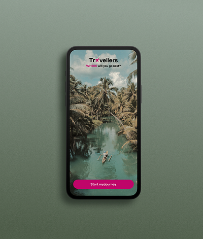 Splashscreen - Traveller app graphic design ui