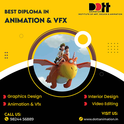Best Diploma in Animation & Vfx Class in Rajkot | Dott Animation 3danimation animation cgi digital art motion graphics vfx visualeffect