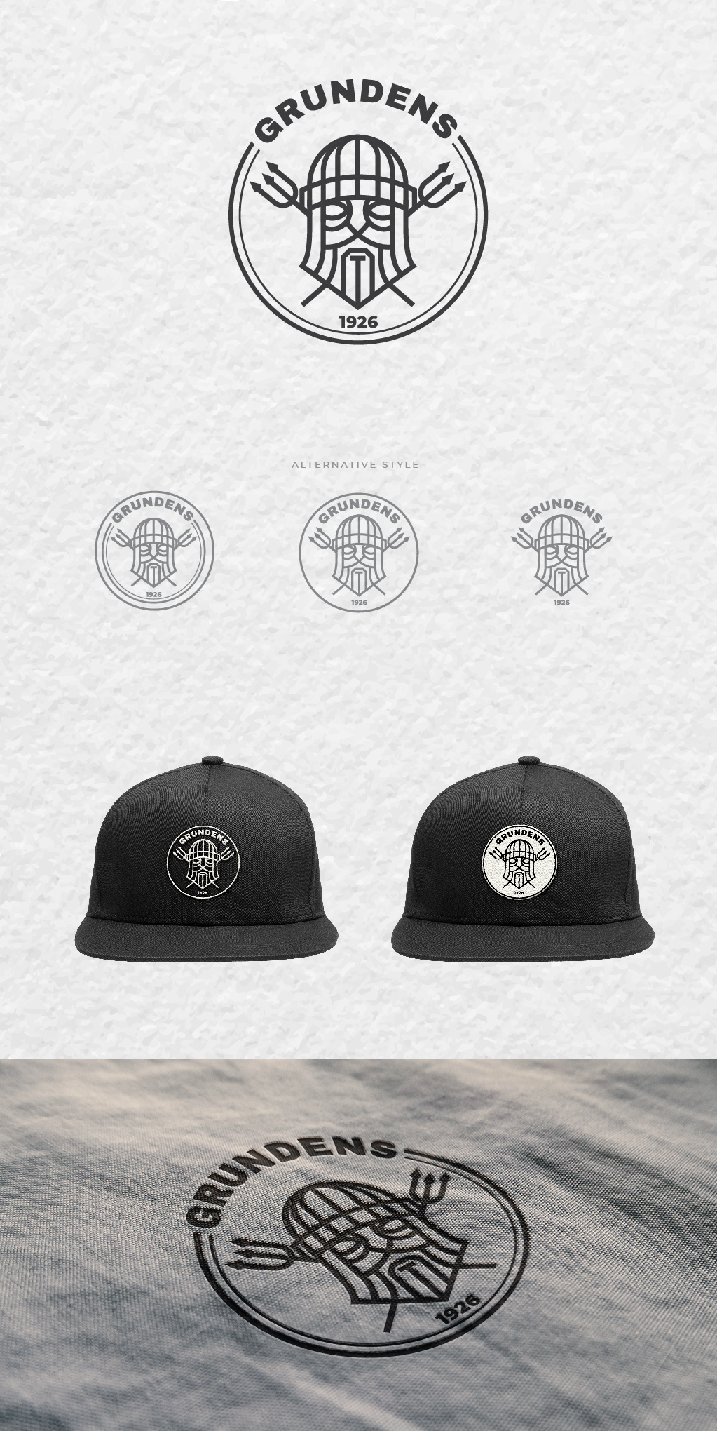 GRUNDENS Icon Logo artwork branding design icon illustration logo merchandise nordic vector