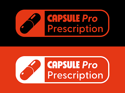 Capsule Pro Prescription branding graphic design logo