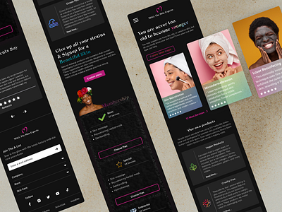 Mitti: The Skin Expert ai artificial intelligence branding cosmetics design figma glow illustration landing page logo make up product design saas skin care theme trending ui userexperience ux webdesign