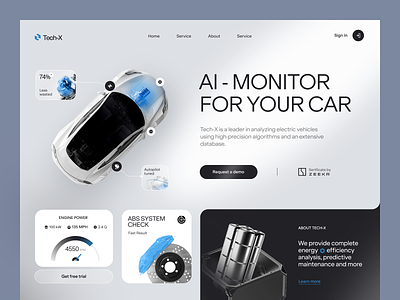 Tech-X Website design interface product service startup ui ux web website