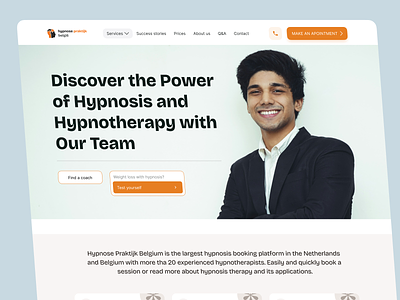 Hypnosis and Hypnotherapy Website / Landing Page Design / UI addiction anxiety clinical hypnotherapy confidence hypnosis hypnosis and hypnotherapy hypnosis website hypnotherapy hypnotherapy website landing page mental health mental wellness physical stop smoking stress anxiety therapy treatment website design weight loss