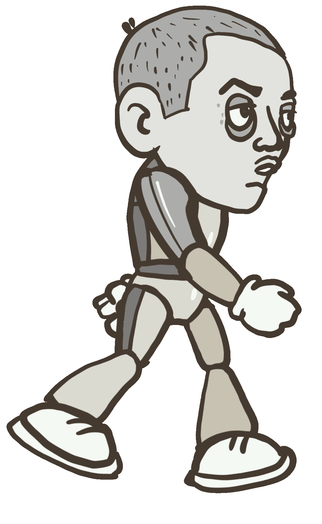 The walking guy animation character guy illustration the walking guy walking