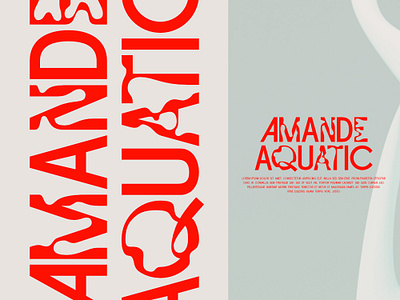 AMANDE AQUATIC LOGO beauty font branding combination font decorative font design dispaly font duo font elegant font experimental font fonts graphic design logo logotype love font modern font sans serif typography unique font