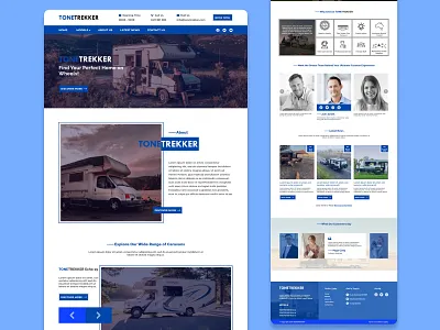 Caravan Website Homepage adventureonwheels caravan caravandesign caravansale design exploreonline mobilehomes modernrv outdoorliving roadadventure rvshowroom travelinstyle traveltrailers ui uiux userexperience visualdesign wanderlustweb webdesign webdevelopment