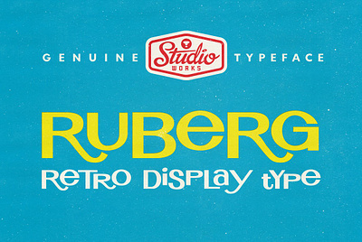 Ruberg Retro Display Type! 60s alternate characters casual display type display type opentype opentype alternatives playful poster type retro retro font ruberg retro display type! throwback typeface vintage vintage font vintage font 1960s retro