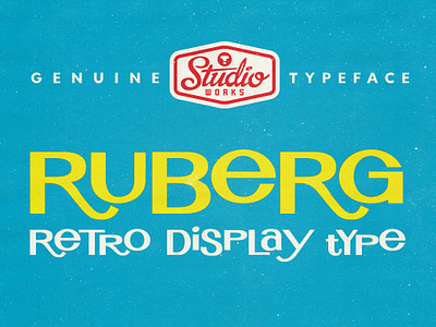 Ruberg Retro Display Type! 60s alternate characters casual display type display type opentype opentype alternatives playful poster type retro retro font ruberg retro display type! throwback typeface vintage vintage font vintage font 1960s retro