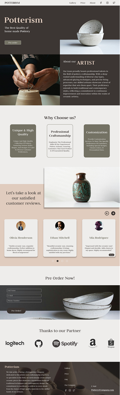 Potterism - Landing page branding design landing page landingpage product design ui ux web web design