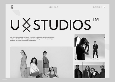 Photography Website UI Exploration black and white website minimal minimal website design photography photography hero section photography website photography website ui photography website ui design simple photography website