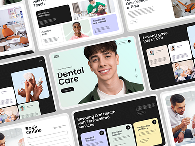 Dento Point- Dental care website branding dental dental care dental care website design doctor website graphic design inspiration lanidng page minimal modern design trendy design ui ui design uidesign uiux website