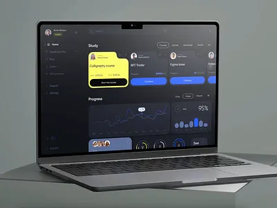 ClassPulse University - Dashboard for Online Courses Platform 3d animation app concept crypto dashboard design edtech education graphic design motion design nft online course platform render ui ux video web app web3
