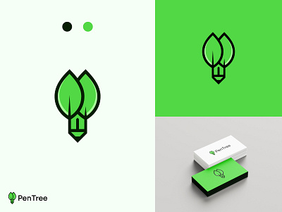 PenTree branding design graphic design green pencil logo leaf logo leaf pen logo logodesigner modern logo natural logo nature logo organic logo pen logo pencil leaf logo pencil logo pencil mark pencil tree logo pentree logo tree logo tress