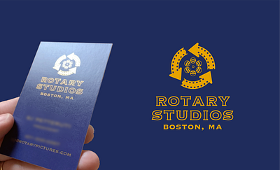 Rotary Studios Branding branding logo