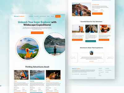 Travel Agency Website Landing Page Design design graphic design landing page design latest design ui uiux uxui website design