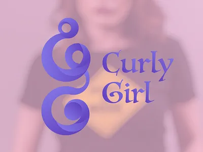 Branding for the Curly Girl boutique branding fashion girl graphic design logo monogram typography