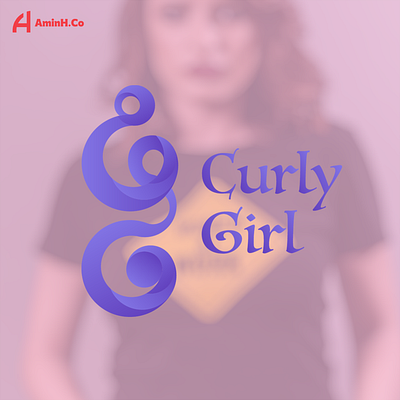 Branding for the Curly Girl boutique branding fashion girl graphic design logo monogram typography
