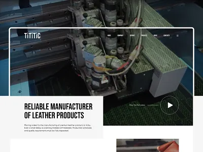 TiTiTiC — Corporate Website Design corporate website design freelance ui uidesign uiux webdesign website