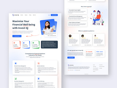 Fintech Website Landing Page Design design fintech website graphic design landing page design latest design redesign ui uiux website design