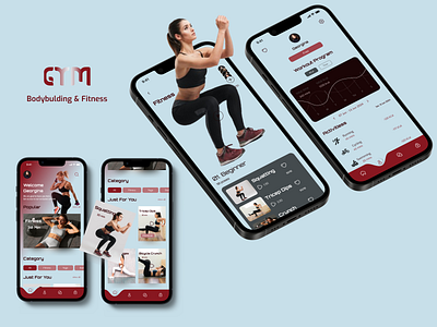 Fitness App animation branding fitness app graphic design motion graphics ui ux uxresearch wireframe
