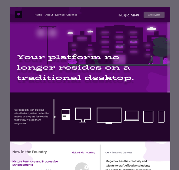 GEAR-MAX - responsive testing tool animation graphic design logo ui