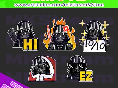 Twitch emotes star wars darth vader hi, comfy, perfect,rage & ez anakin animated emotes anime comfy cute darth vader darth vader emotes design emote emotes ez illustration perfect rage star wars star wars emotes starwars sub badge twitch emotes waving