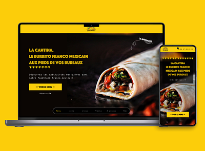 Responsive website - La Cantina landing responsive ui