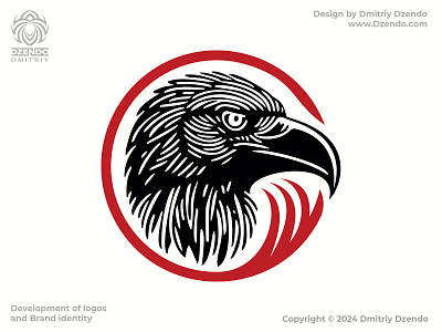 Black Raven Logo animal bird branding crow dark logo raven black