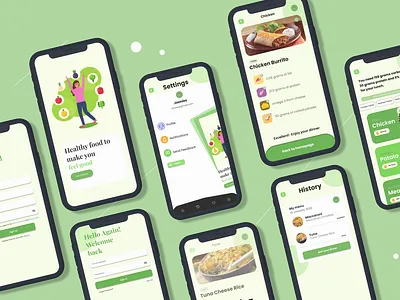 HealthPath - Healty Food App healthapp ui ui ux mobileapp