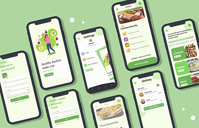 HealthPath - Healty Food App healthapp ui ui ux mobileapp