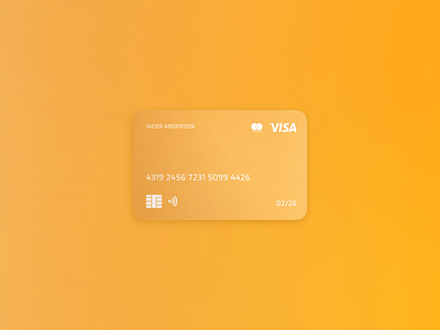 Credit Card UI aurora bank bank card banking card clean credit card desktop finance finance app finance mobile app financing glass glassmorphism mobile ui ui card uiux visa card web design