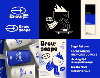 Brew Scape Visual Identity Study Case branding coffee design graphic design illustration logo vector