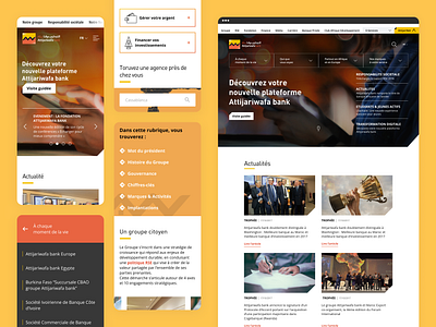 Attijariwafa bank - Corporate Hub animation banking corporate product design reponsive ui design user experience user interface ux design web design website