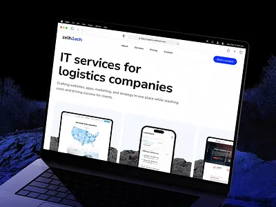 Marketing Landing Page animation branding design graphic design isometric landing page logistics motion graphics responsive ui user experience user interface ux uxui visual design web design web interface website website design
