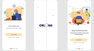 ORLONG - Online Business app animation branding graphic design logo ui