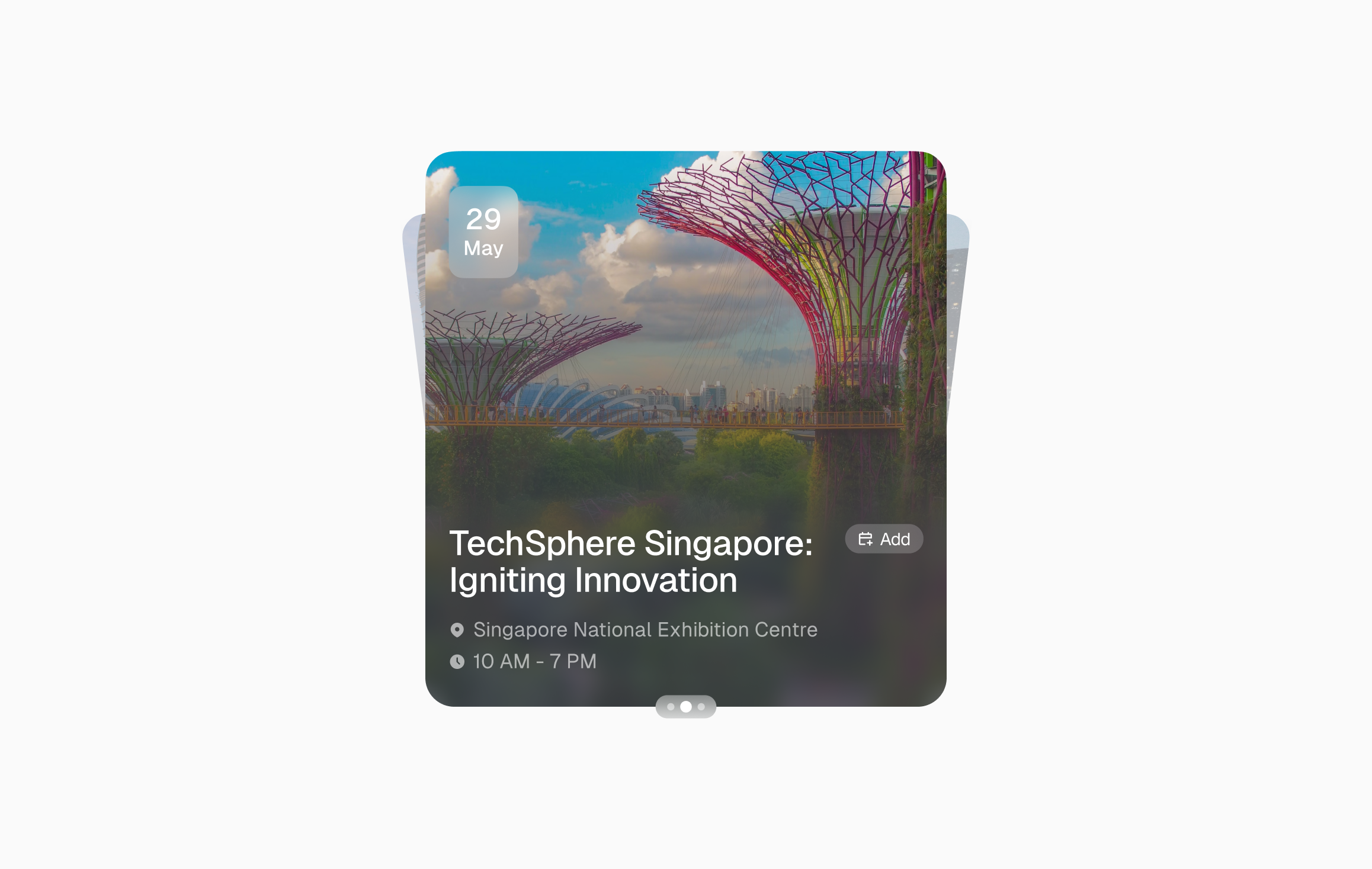 event card ui app clean event event card interface minimal mobile mobile app progressive blur ui ui design ux ux design