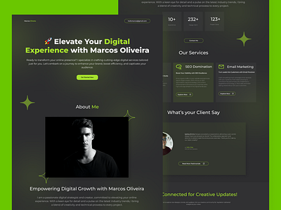 Portfolio landing Page Design/ Web Page Design landing page personal web page protfolio ui design ux webdesign website website design