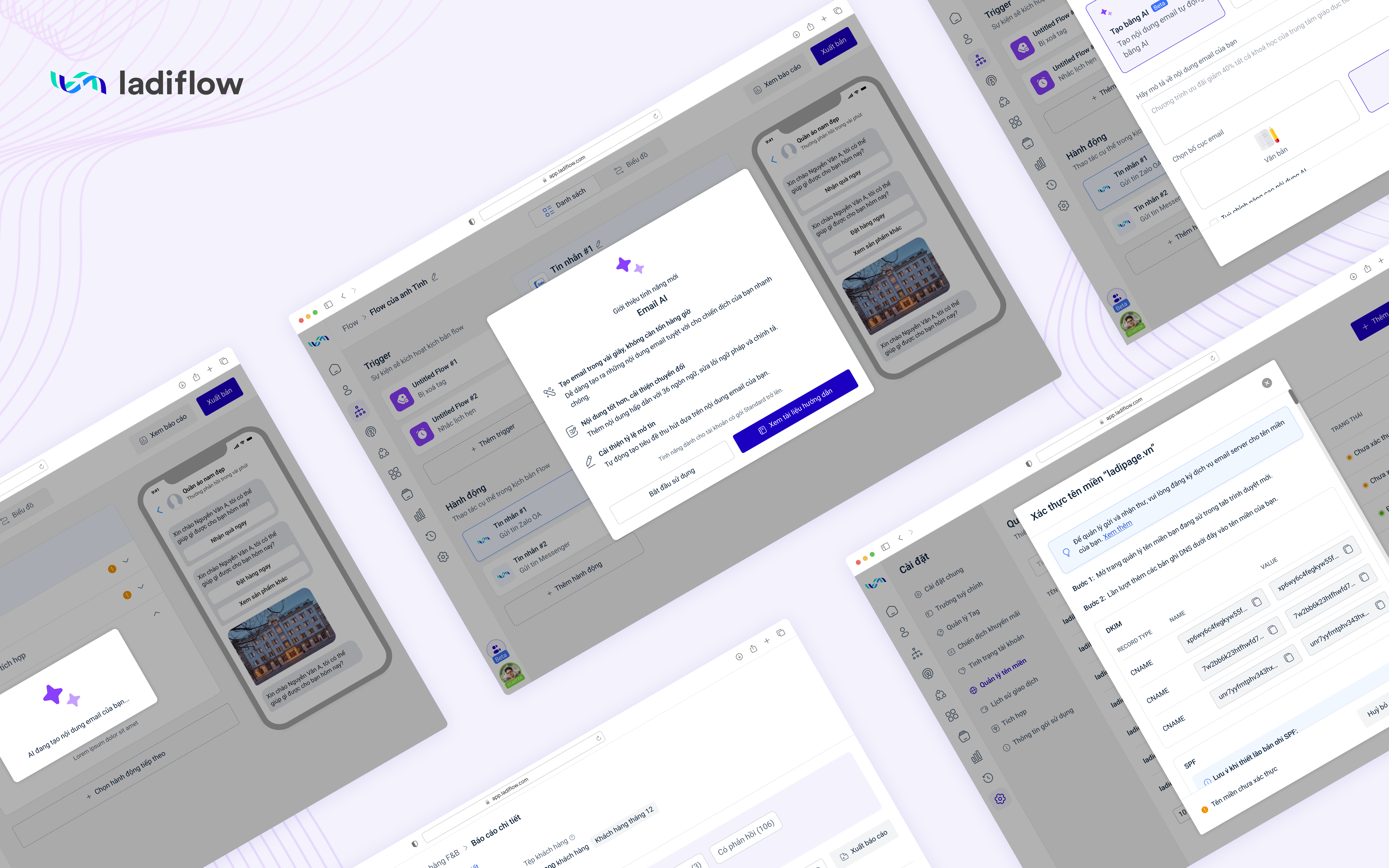 LadiFlow • 6th sprint • 30/01/2024 ai animation automation branding crm design editor email marketing graphic design marketing marketing automation ui