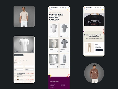 3D product visualizer 3d app design application branding clothing commerce customizer design desktop digital graphic design mobile product shirt shop t shirt ui ux ux design web design