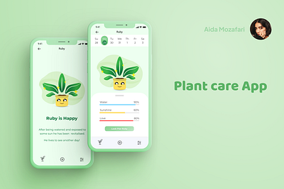 Plant care App 3d animation branding graphic design logo motion graphics ui