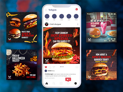 Social media - Artisanal Burger branding design graphic design illustration logo post