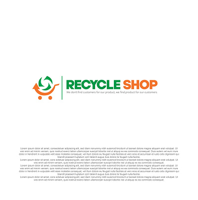 Recycle Shop branding graphic design logo